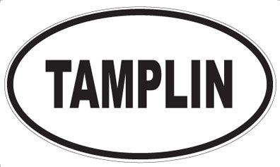 TAMPLIN - Oval Sticker