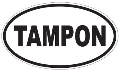 TAMPON - Oval Sticker
