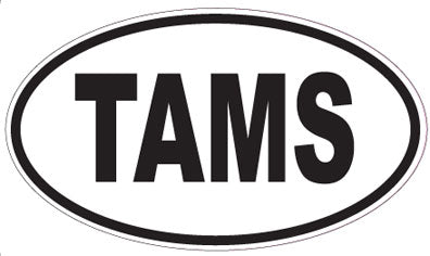 TAMS - Oval Sticker