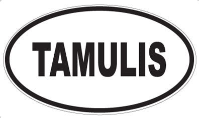TAMULIS - Oval Sticker