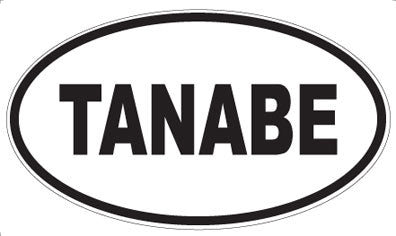 TANABE - Oval Sticker