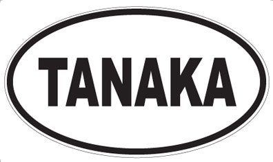 TANAKA - Oval Sticker