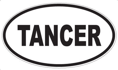 TANCER - Oval Sticker