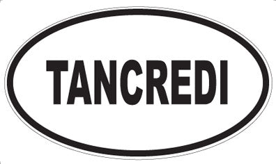 TANCREDI - Oval Sticker