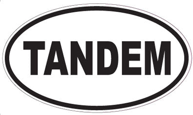TANDEM - Oval Sticker