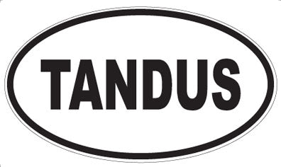 TANDUS - Oval Sticker