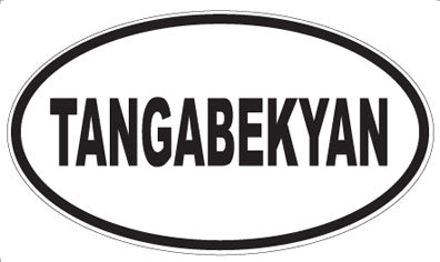 TANGABEKYAN - Oval Sticker