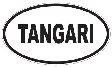 TANGARI - Oval Sticker