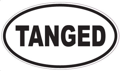 TANGED - Oval Sticker