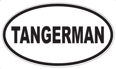 TANGERMAN - Oval Sticker