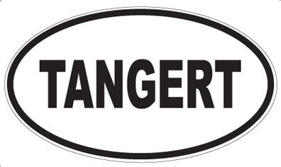 TANGERT - Oval Sticker