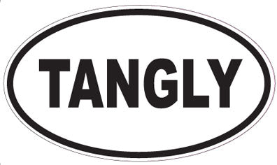 TANGLY - Oval Sticker