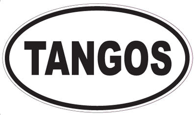 TANGOS - Oval Sticker
