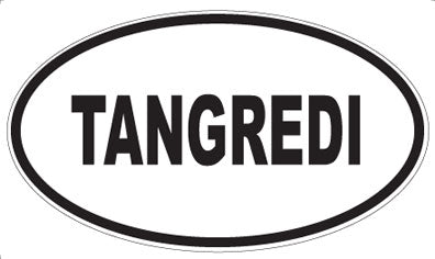 TANGREDI - Oval Sticker