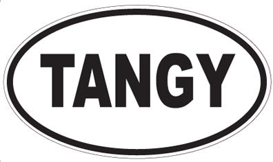 TANGY - Oval Sticker