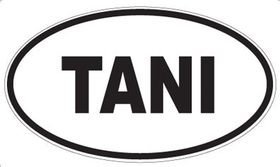TANI - Oval Sticker