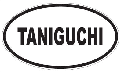 TANIGUCHI - Oval Sticker