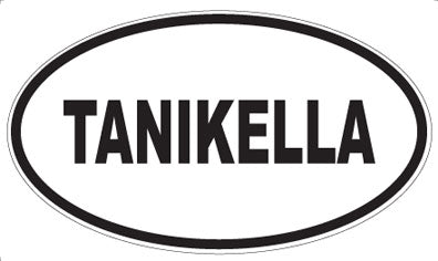 TANIKELLA - Oval Sticker