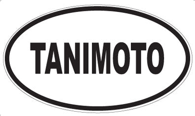 TANIMOTO - Oval Sticker