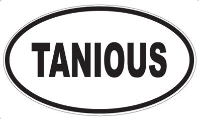 TANIOUS - Oval Sticker