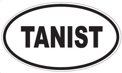 TANIST - Oval Sticker