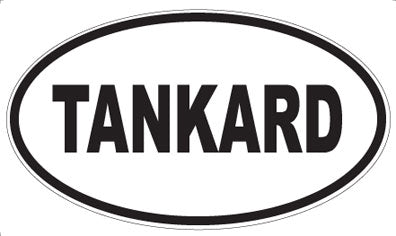 TANKARD - Oval Sticker