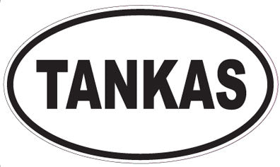 TANKAS - Oval Sticker