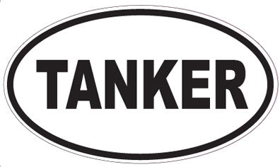 TANKER - Oval Sticker