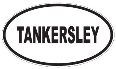 TANKERSLEY - Oval Sticker