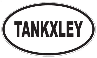 TANKXLEY - Oval Sticker