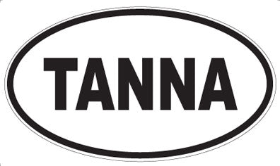 TANNA - Oval Sticker