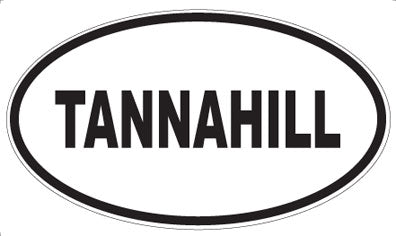 TANNAHILL - Oval Sticker