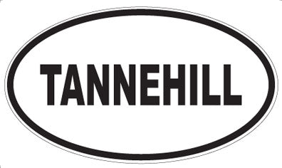TANNEHILL - Oval Sticker
