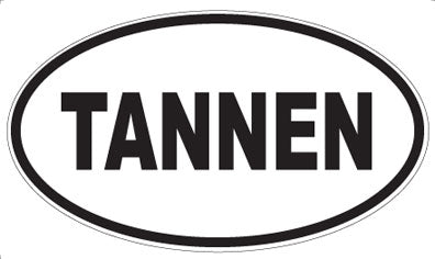 TANNEN - Oval Sticker