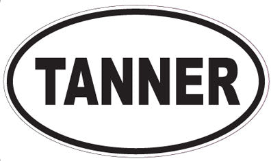 TANNER - Oval Sticker