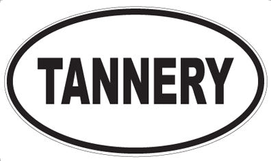 TANNERY - Oval Sticker