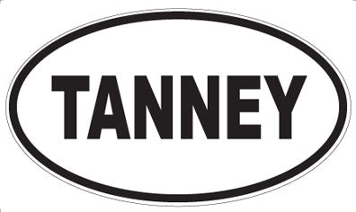 TANNEY - Oval Sticker