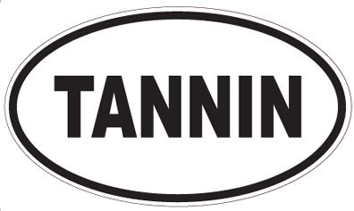 TANNIN - Oval Sticker