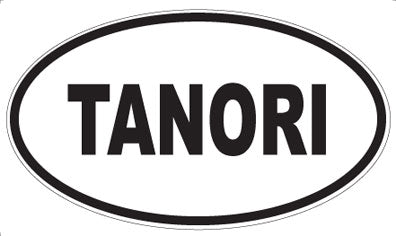 TANORI - Oval Sticker