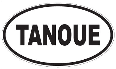 TANOUE - Oval Sticker