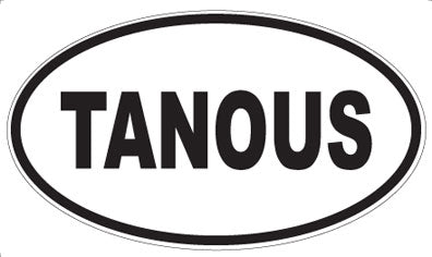 TANOUS - Oval Sticker