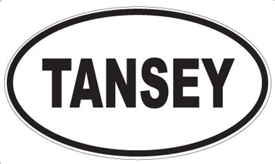 TANSEY - Oval Sticker