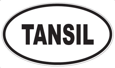 TANSIL - Oval Sticker