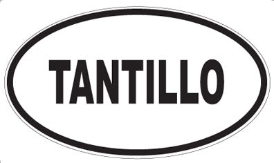 TANTILLO - Oval Sticker