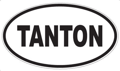 TANTON - Oval Sticker