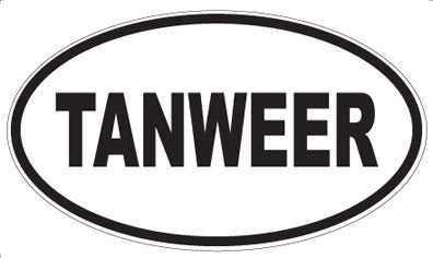 TANWEER - Oval Sticker