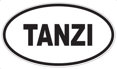 TANZI - Oval Sticker