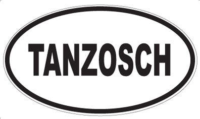 TANZOSCH - Oval Sticker