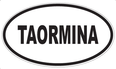 TAORMINA - Oval Sticker