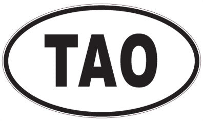 TAO - 3 Letter Initials Oval Magnet